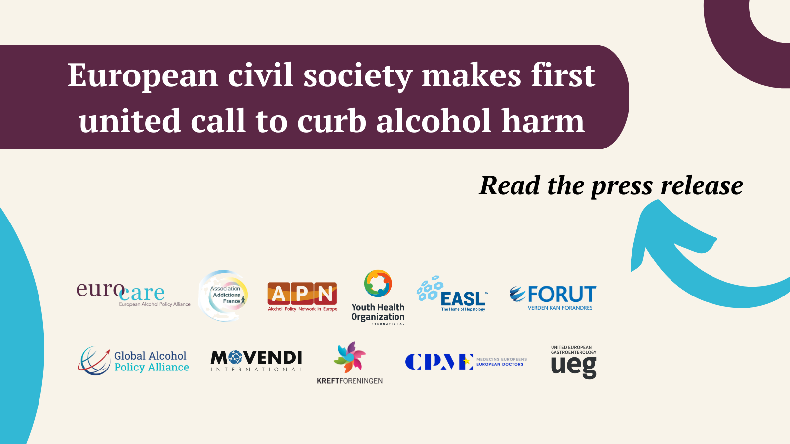 European civil society makes first united call to curb alcohol harm